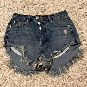 denim shorts
